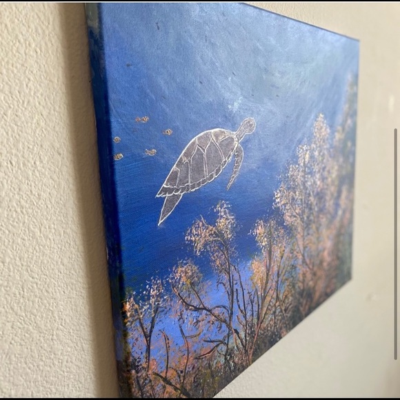 Underwater turtle painting - Picture 3 of 4